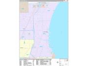 St. Clair Shores Wall Map Premium Style 2022
